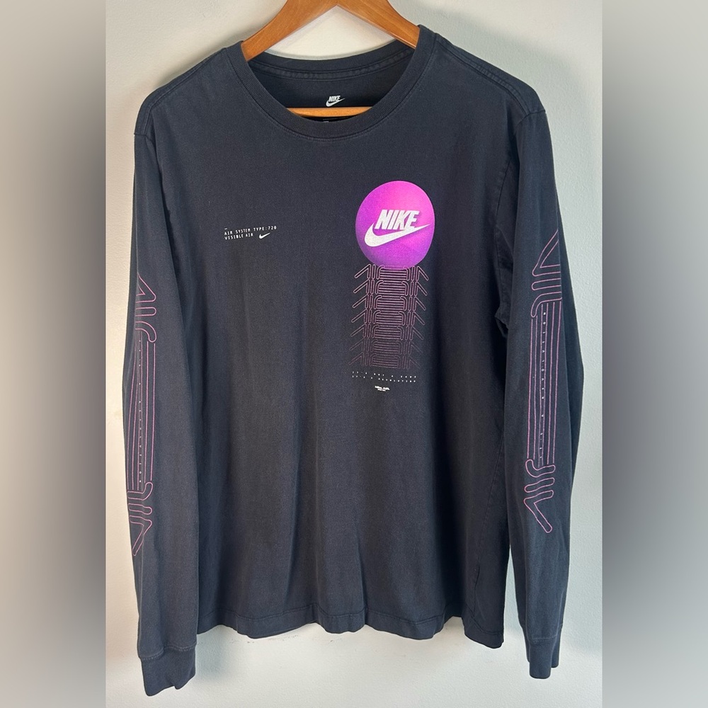 Vintage Nike Air 97 “It’s A Revolution” Long-Sleeve Tee Rare Crew-Neck 720 Sz L